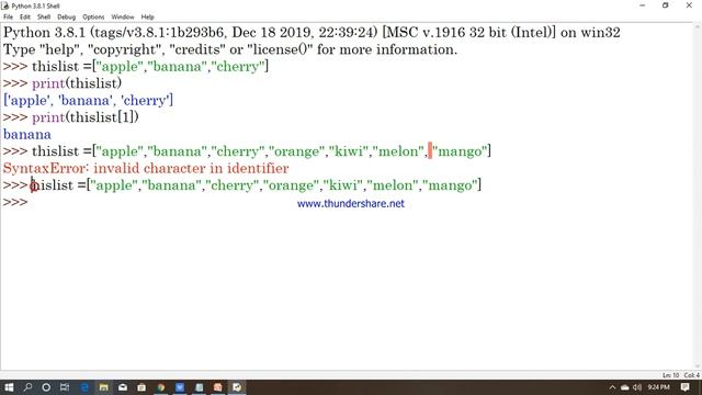 #15 Lists in python with Demo (part 1) смотреть онлайн