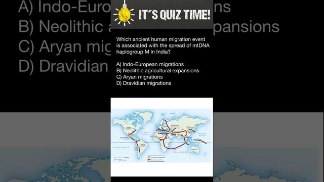 Which ancient human migration event is associated with the spread of haplogroup M in India? смотреть онлайн