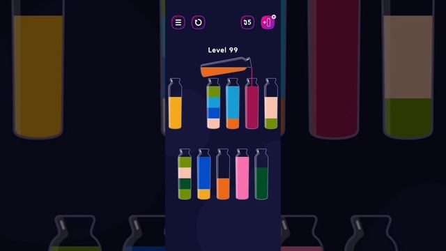 Get Color Bottle Game level 99 #shorts #pggaming смотреть онлайн