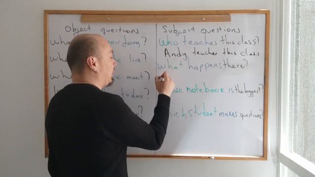 questions without auxiliaries or subject questions. смотреть онлайн