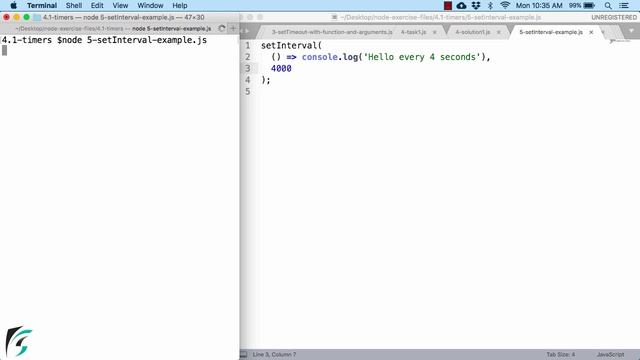 Node.js Timer API. setTimeout, setInterval, setImmediate and how to cancel a timer смотреть онлайн