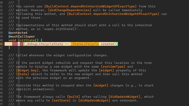 Should you init your state before super.initState() or after? [Flutter] смотреть онлайн