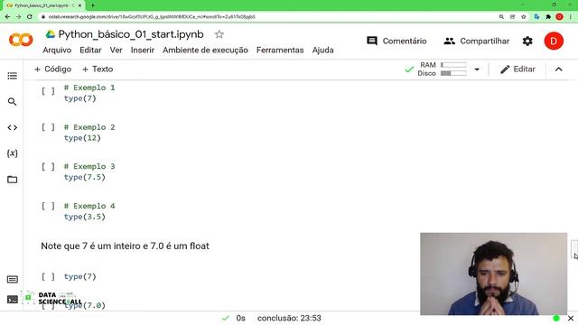 Aula 3 - Módulo 1 | Type - String - Integer - Float | Curso BÁSICO DE PYTHON para Ciência de Dados смотреть онлайн