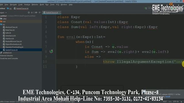kotlin tutorial sealed class смотреть онлайн