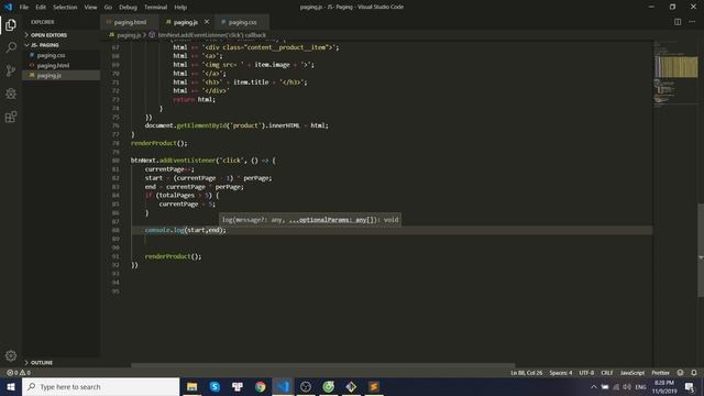 Paging Project - Part 3 : Xử lý Paging với JS ( Pagination with Javascript) смотреть онлайн
