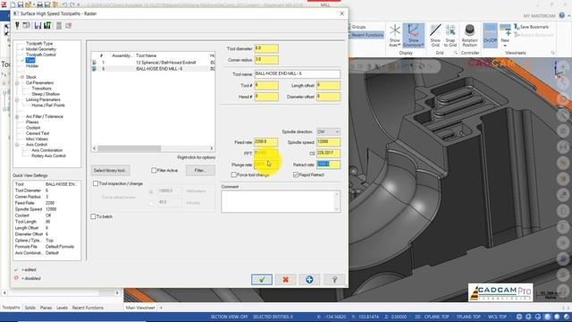 MasterCAM Tutorial #46 | Mill 3D Surface High Speed Raster Toolpath смотреть онлайн