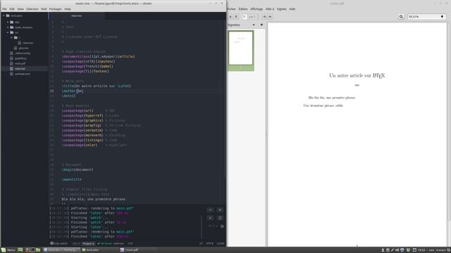 Utilisation de Gulp et LaTeX dans atom смотреть онлайн