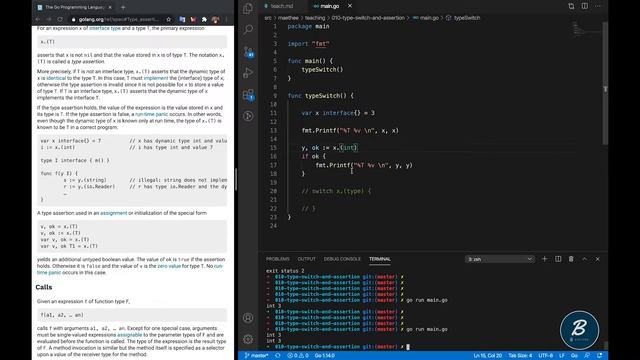 Chapter 011 - Type Switch And Type Assertion in Golang смотреть онлайн