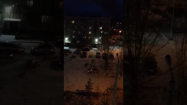 в Чите ночью осень но снег ^_^