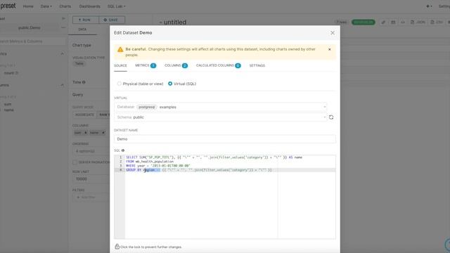 Apache Superset / Preset : Group By Filter using Jinja смотреть онлайн
