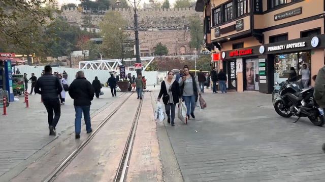 Bursa walking. Walk in Turkey. Street walk. Прогулка по Турции. Бурса смотреть онлайн