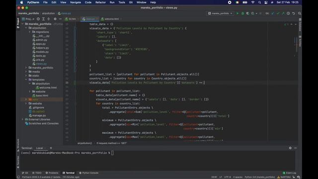 34 - Create Stacked Bar Chart using Chartjs - Django | DRF | React w. Data Analysis смотреть онлайн