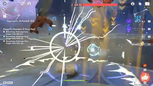 Raiden Shogun & Eula Double Carry Abyss 12-3 18s [Genshin Impact] смотреть онлайн