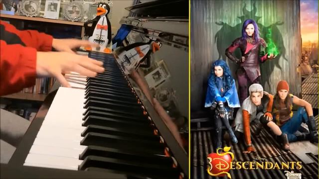 Descendants Cast - Rotten To The Core ["Descendants" Disney] (Amosdoll Piano Cover) смотреть онлайн