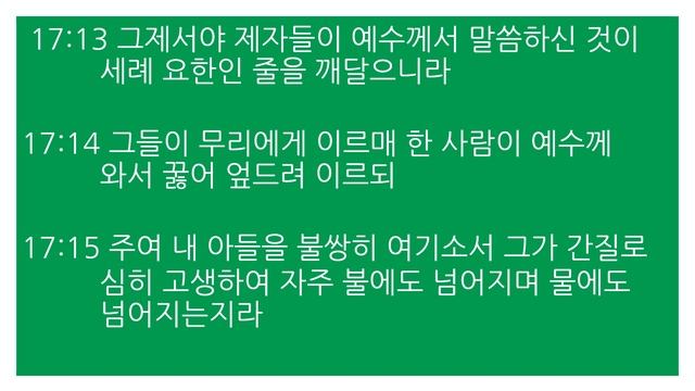 Чтение Библии на корейском - Матфей 17 / Leer la Biblia en coreano - Mateo 17 / 한국어 성경 듣기 마태복음 17 смотреть онлайн