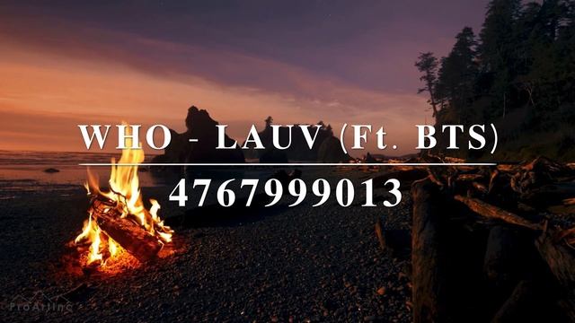 WHO - LAUV (Ft. BTS) || ROBLOX SONG ID CODE || смотреть онлайн