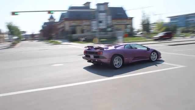 RARE PURPLE Lamborghini Diablo SE30!!!!! Acceleration! смотреть онлайн