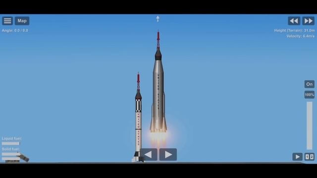 Building & Launch Of The Mercury Atlas And Mercury Redstone Rocket In Spaceflight Simulator Updated