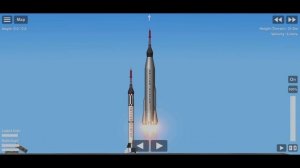Building & Launch of The Mercury Atlas and Mercury Redstone Rocket in Spaceflight Simulator Updated