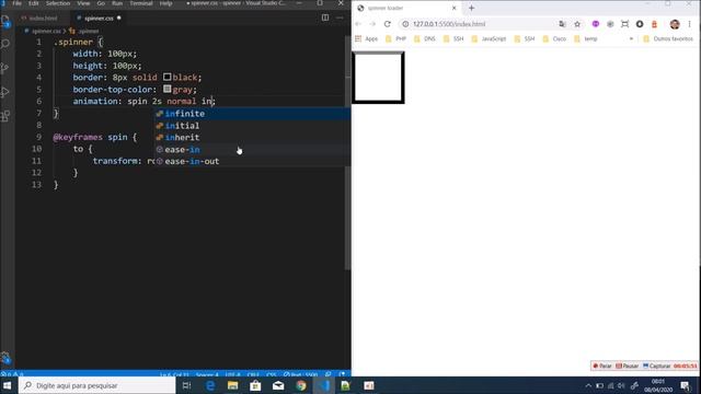 Criando um Spinner loader simples com HTML e CSS | speed code 01 смотреть онлайн