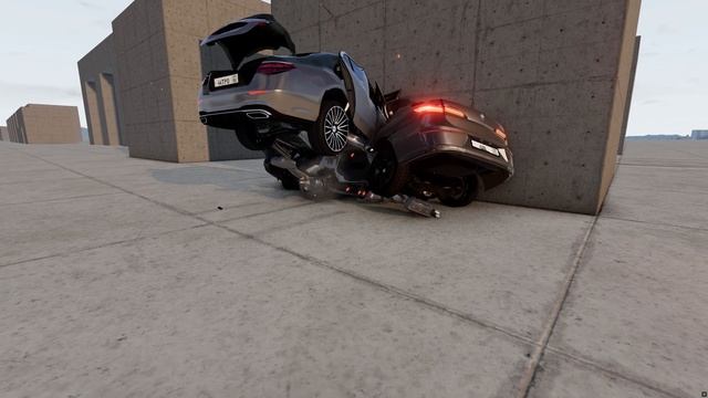 BMW I7/7 Series G70 Vs Mercedes-Maybach S650 W223 ? 250 Km/h ? BeamNG.drive CRASH Test