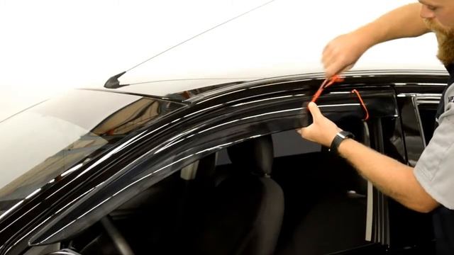 WELLvisors side window deflector vent visor Installation Video MITSUBISHI MIRAGE 14-17 смотреть онлайн