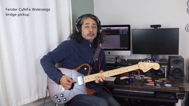 Fender CuNiFe Widerange vs Fender MIM Widerange pickup comparison смотреть онлайн