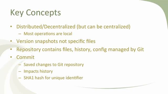 key concepts | git in one hour part-1 смотреть онлайн