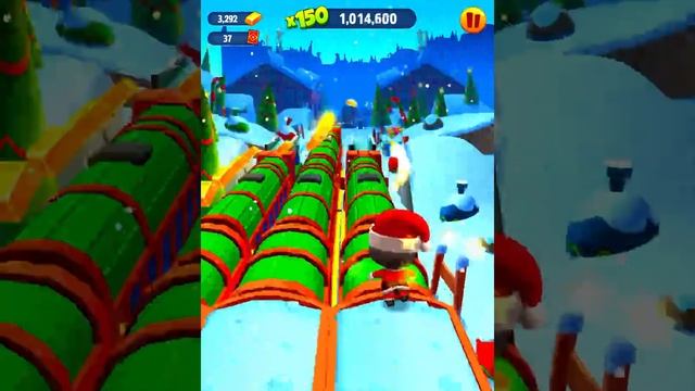 Talking Tom Gold Run Санта Том выполняет МИССИЮ ДНЯ! Том бег за золотом