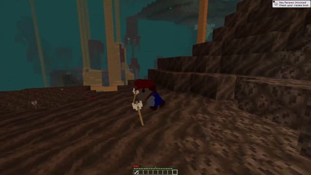 Mario Explores the Nether! - Minecraft Mario 64 Mod смотреть онлайн
