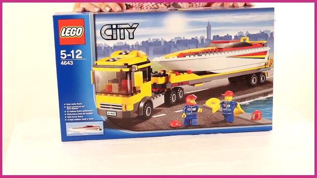Lego City. Перевозчик скоростной моторной лодки (4643) смотреть онлайн