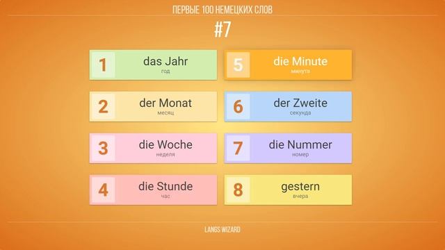 #7 | Первые 100 немецких слов. Выучим 95% немецких слов. Уроки немецкого смотреть онлайн