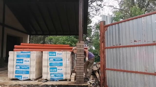 Кладка столбика за 4 минуты. Column Laying In 4 Minutes