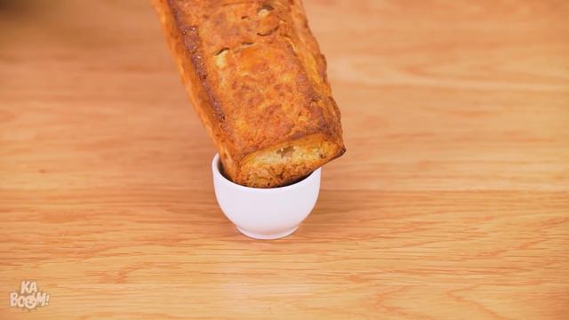 Big, Medium And Small FOOD CHALLENGE! Big VS Small Food For 24 Hours! 100 LAYERS Of FOOD By Kaboom!