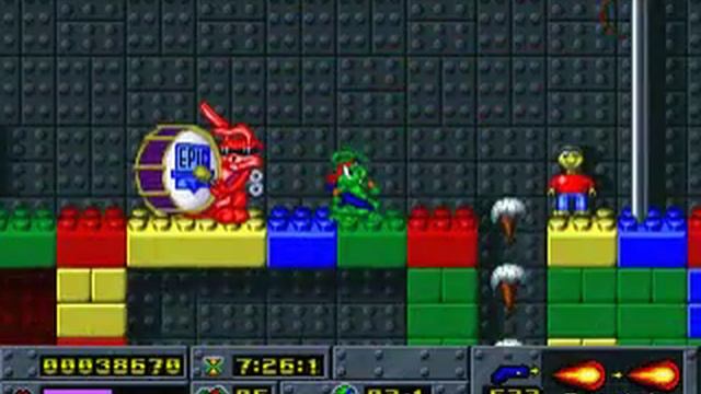 DOS Game: Jazz Jackrabbit - Holiday Hare 1995 смотреть онлайн