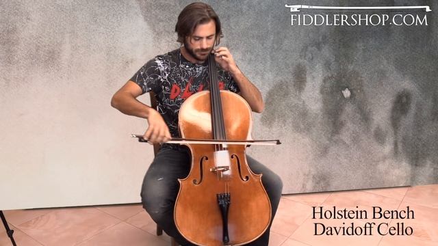 Stjepan Hauser From 2Cellos Plays On A Bench Made Holstein Cello