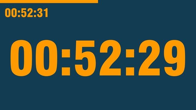 1 hour 45 minute timer (with end alarm, time elapsed and progress bar) смотреть онлайн