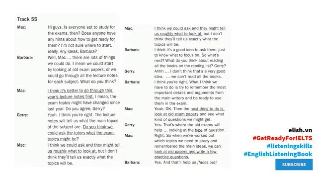 Get Ready For IELTS Listening: Full Audio & Transcript For Your Listening Skills