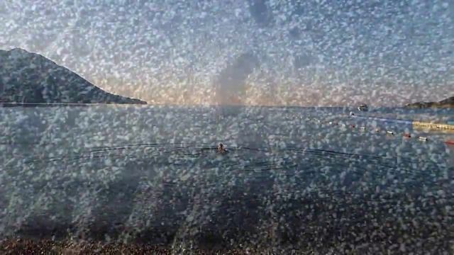 Черногория Бечичи пляж утром (Montenegro Becici. The Beach In The Morning)