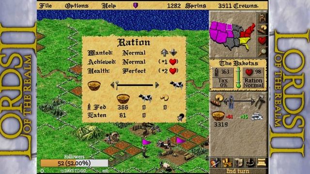 Lords of the Realm 2 Modded Game Play Commentary: (Expert Play Through Map 4) USA смотреть онлайн