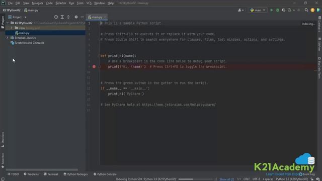 Installation of Python IDE | Pycharm Installation | K21Academy смотреть онлайн