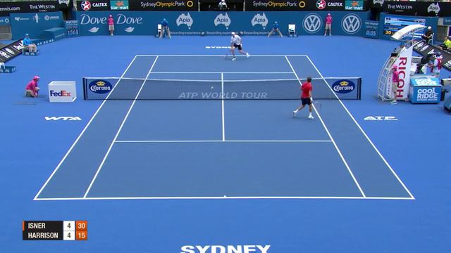 John Isner v Ryan Harrison - Full Match Men's Singles Rd 2: Apia International Sydney 2013 смотреть онлайн