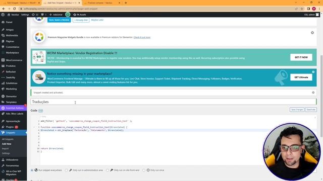 Como traduzir QUALQUER parte no seu SITE WooCommerce, WordPress, Elementor [Muito Simples] Resolvi смотреть онлайн