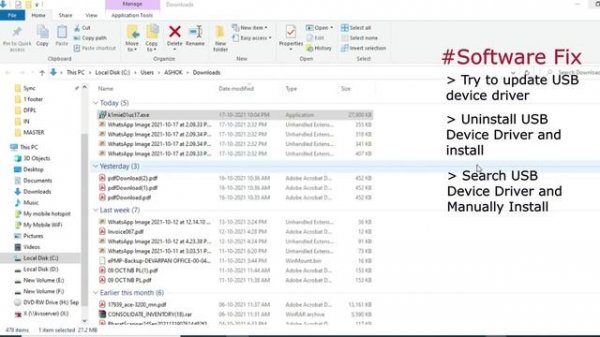 USB device not recognized windows 10, Last USB device you connected to this computer malfunctioned