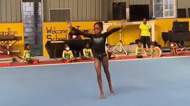 Savanna Adams level 3 floor routine at the national trials in Jamaica 2021 (proud coach) смотреть онлайн