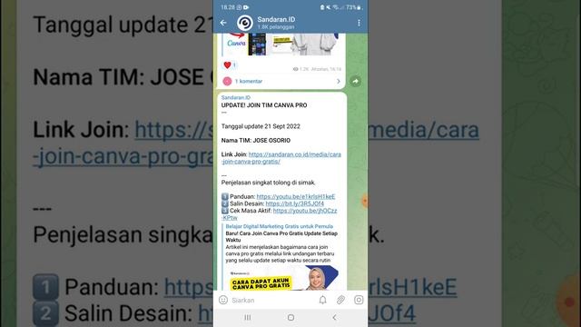 Tutorial Gabung Canva Premium Gratis Pakai Link Terbaru смотреть онлайн