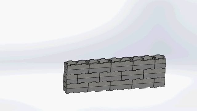Simulation de la pose d'un mur avec nos Blocs : Vue 3D смотреть онлайн