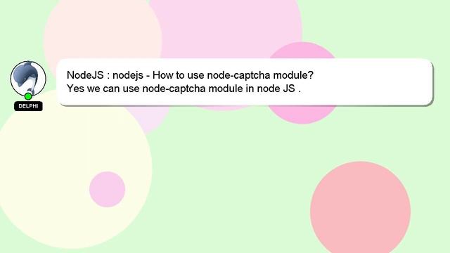 NodeJS : nodejs - How to use node-captcha module? смотреть онлайн