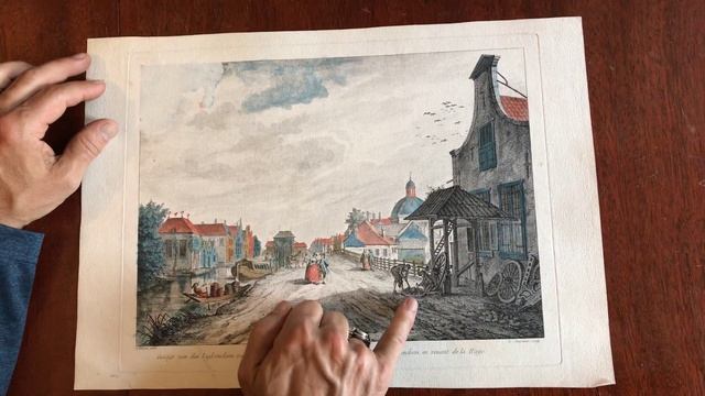 Holland the Hague den Haag c.1760 view print vue d'optique Netherlands Fargue drawn Charpentier eng смотреть онлайн
