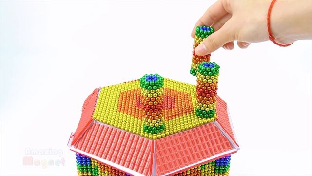 ASMR - Building Double Manor Chinese Style For Hamster From Magnetic Balls | Relaxation Video 4K смотреть онлайн